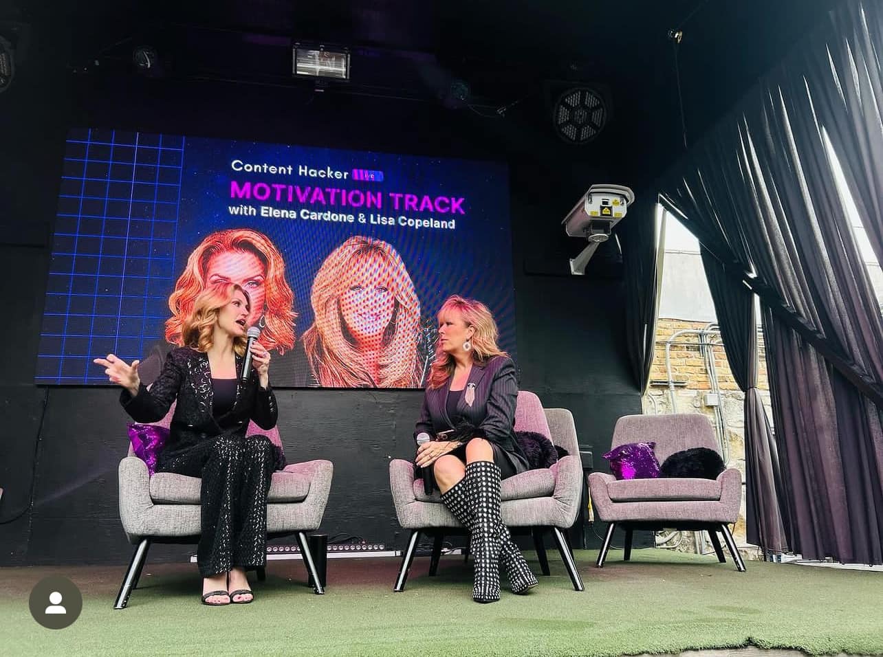 Lisa Copeland speaking on stage, image 4