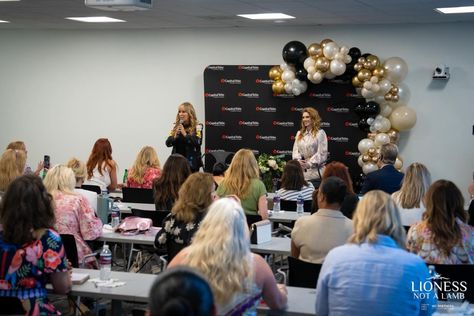 Lisa Copeland speaking on stage, image 2